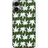 Marijuana Leaf White Pattern iPhone 16 Plus Skin